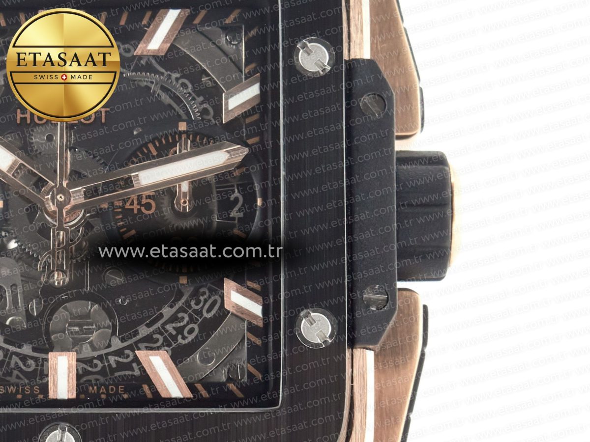 Hublot Square Bang Unico Ceramic Bezel on Black A1280 - Görsel 12