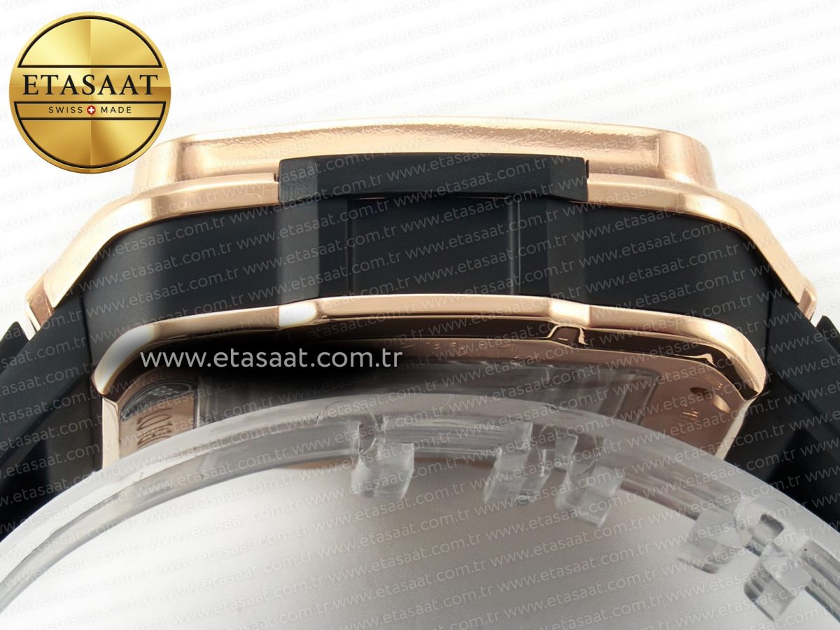 Hublot Square Bang Unico 42mm RG BBF 1:1 Best Edition Skeleton Dial on Black Rubber Strap A1280 - Görsel 14