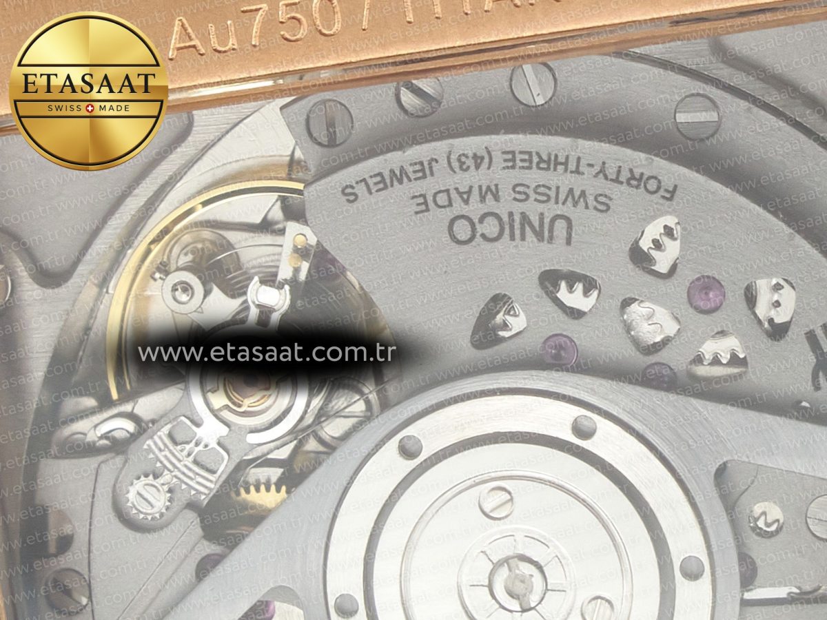 Hublot Square Bang Unico 42mm RG BBF 1:1 Best Edition Skeleton Dial on Black Rubber Strap A1280 - Görsel 19