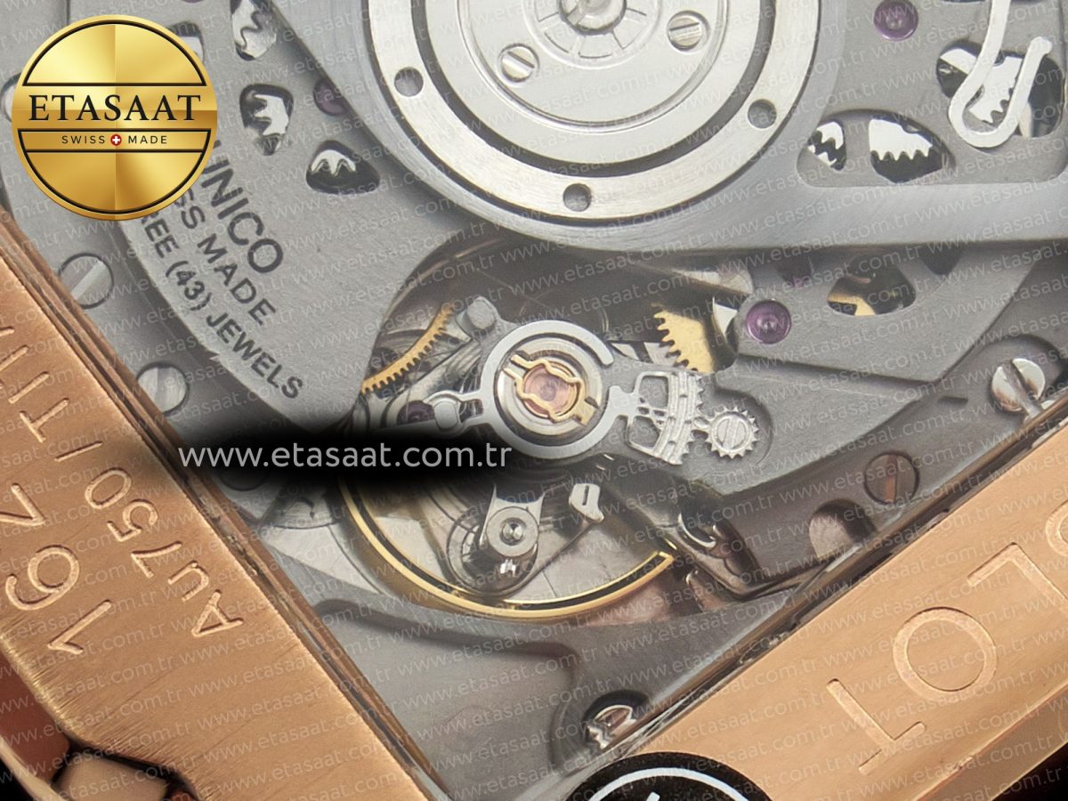 Hublot Square Bang Unico 42mm RG BBF 1:1 Best Edition Skeleton Dial on Black Rubber Strap A1280 - Görsel 22