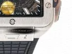 Hublot Square Bang Unico 42mm Titanium BBF 1:1 Best Edition Skeleton Dial on Black Rubber Strap A1280 - Görsel 10