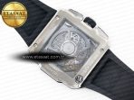 Hublot Square Bang Unico 42mm Titanium BBF 1:1 Best Edition Skeleton Dial on Black Rubber Strap A1280 - Görsel 17