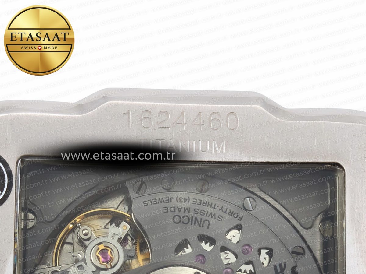 Hublot Square Bang Unico 42mm Titanium BBF 1:1 Best Edition Skeleton Dial on Black Rubber Strap A1280 - Görsel 18