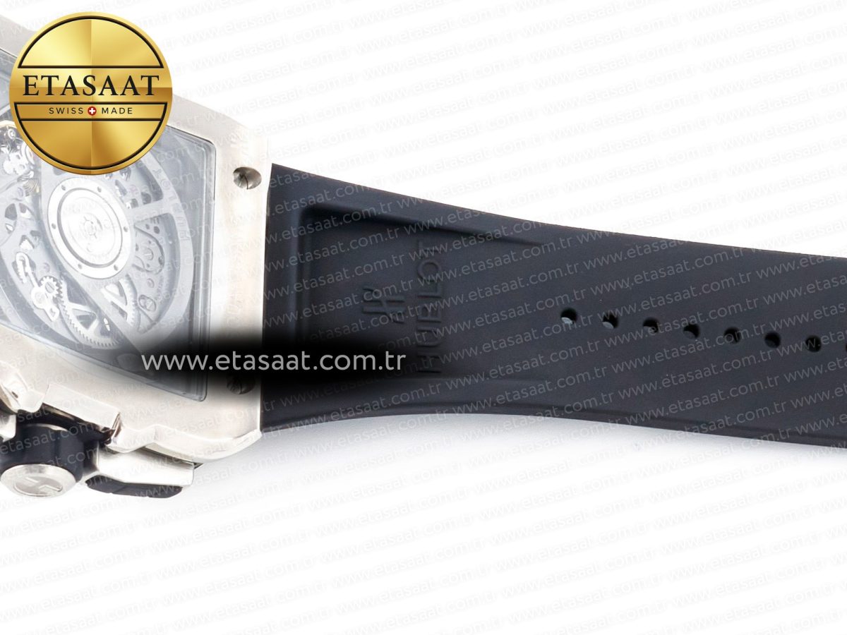 Hublot Square Bang Unico 42mm Titanium BBF 1:1 Best Edition Skeleton Dial on Black Rubber Strap A1280 - Görsel 27