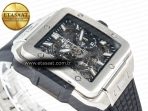 Hublot Square Bang Unico 42mm Titanium BBF 1:1 Best Edition Skeleton Dial on Black Rubber Strap A1280 - Görsel 7