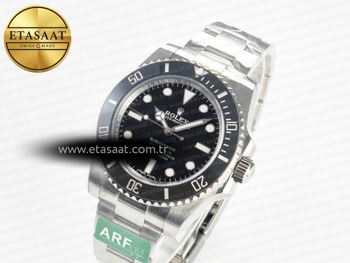 Rolex Submariner 114060 No Date Black 904L Steel ARF 1:1 Best Edition on SS Bracelet SH3130 - Görsel 1