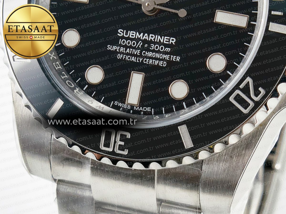 Rolex Submariner 114060 No Date Black 904L Steel ARF 1:1 Best Edition on SS Bracelet SH3130 - Görsel 12