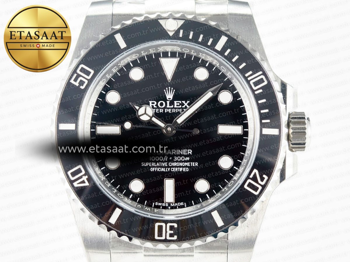 Rolex Submariner 114060 No Date Black 904L Steel ARF 1:1 Best Edition on SS Bracelet SH3130 - Görsel 4