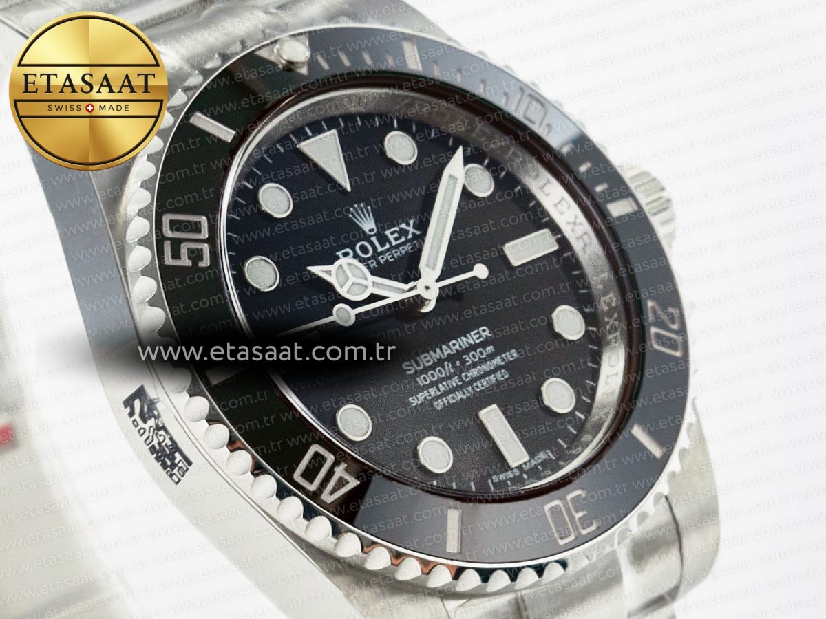 Rolex Submariner 114060 No Date Black 904L Steel ARF 1:1 Best Edition on SS Bracelet SH3130 - Görsel 5