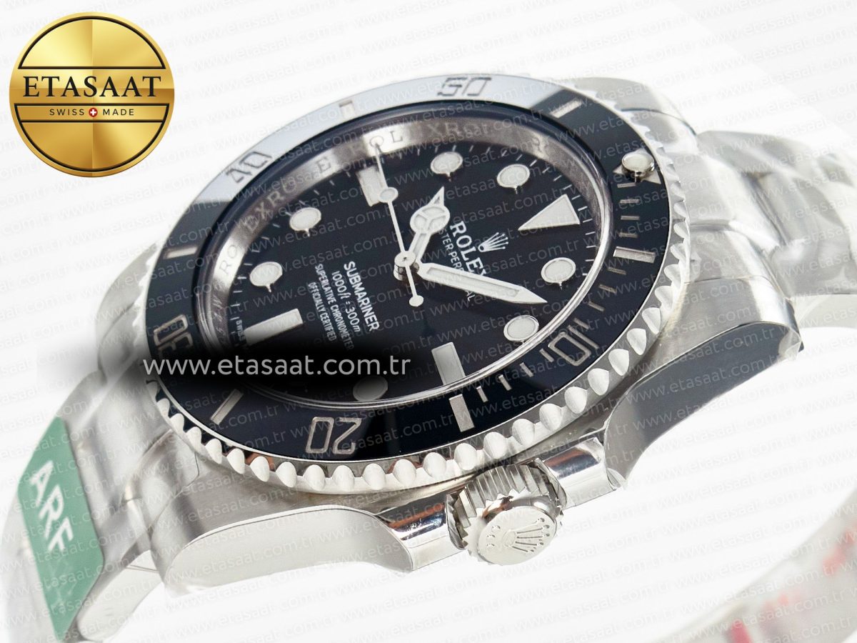 Rolex Submariner 114060 No Date Black 904L Steel ARF 1:1 Best Edition on SS Bracelet SH3130 - Görsel 6