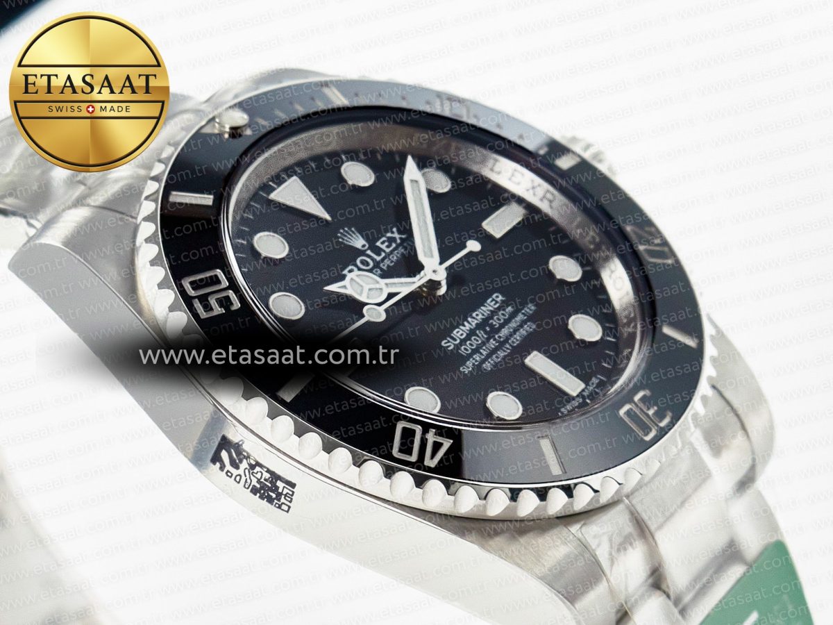 Rolex Submariner 114060 No Date Black 904L Steel ARF 1:1 Best Edition on SS Bracelet SH3130 - Görsel 7