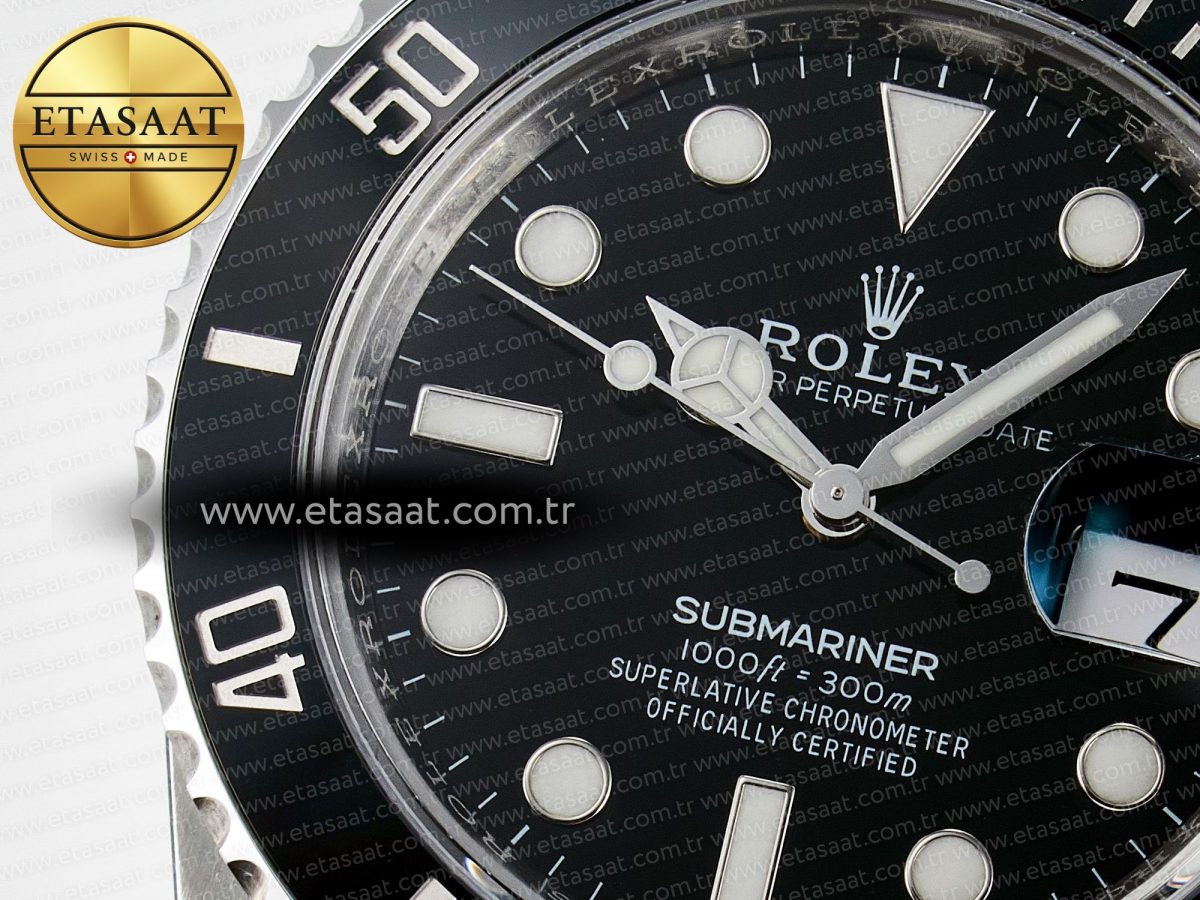 Rolex Submariner 116610 LN Black Ceramic VSF 1:1 Best Edition 904L SS Case and Bracelet VS3135 - Görsel 10