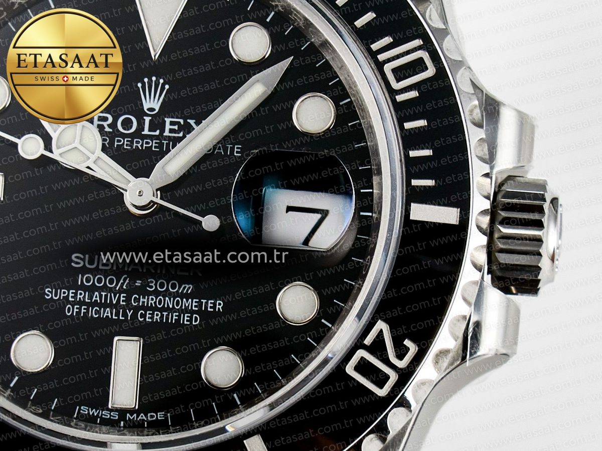 Rolex Submariner 116610 LN Black Ceramic VSF 1:1 Best Edition 904L SS Case and Bracelet VS3135 - Görsel 12