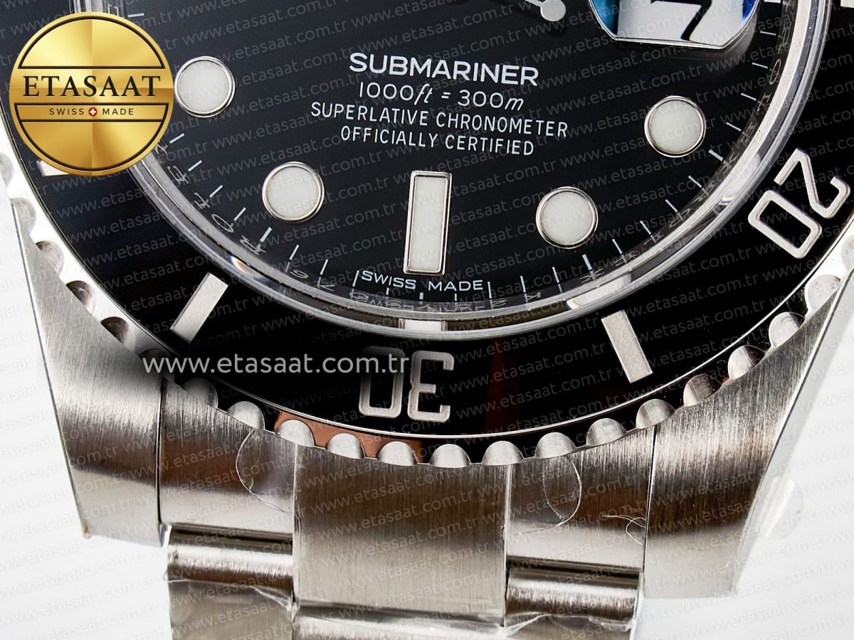 Rolex Submariner 116610 LN Black Ceramic VSF 1:1 Best Edition 904L SS Case and Bracelet VS3135 - Görsel 13