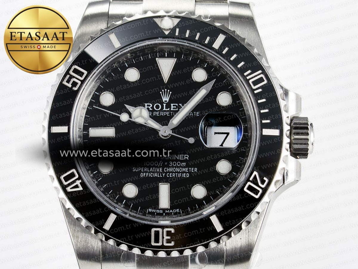 Rolex Submariner 116610 LN Black Ceramic VSF 1:1 Best Edition 904L SS Case and Bracelet VS3135 - Görsel 4