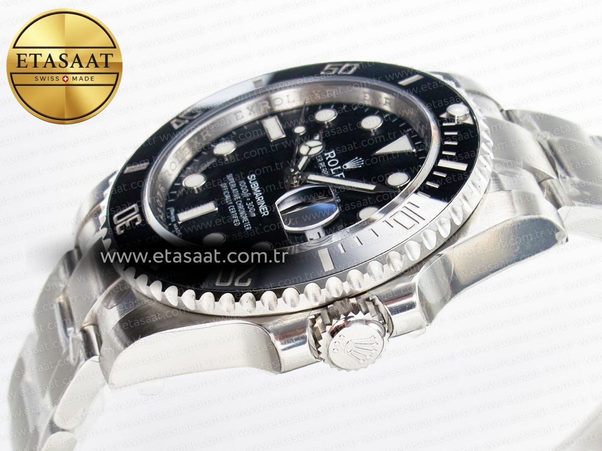 Rolex Submariner 116610 LN Black Ceramic VSF 1:1 Best Edition 904L SS Case and Bracelet VS3135 - Görsel 6