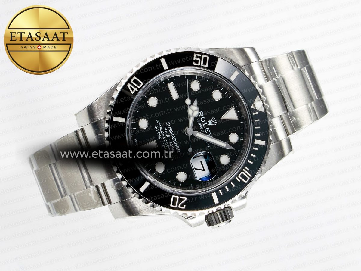 Rolex Submariner 116610 LN Black Ceramic VSF 1:1 Best Edition 904L SS Case and Bracelet VS3135 - Görsel 8