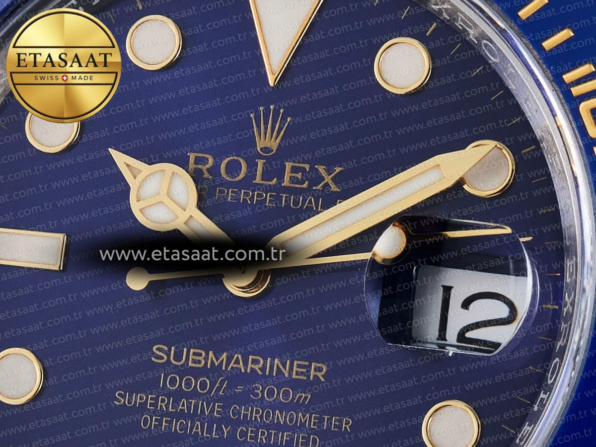Rolex Submariner 116613 LB Blue Ceramic ARF 1:1 Best Edition 904L SS Case and Bracelet SH3135 - Görsel 11