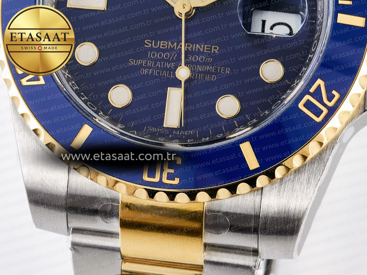 Rolex Submariner 116613 LB Blue Ceramic ARF 1:1 Best Edition 904L SS Case and Bracelet SH3135 - Görsel 13