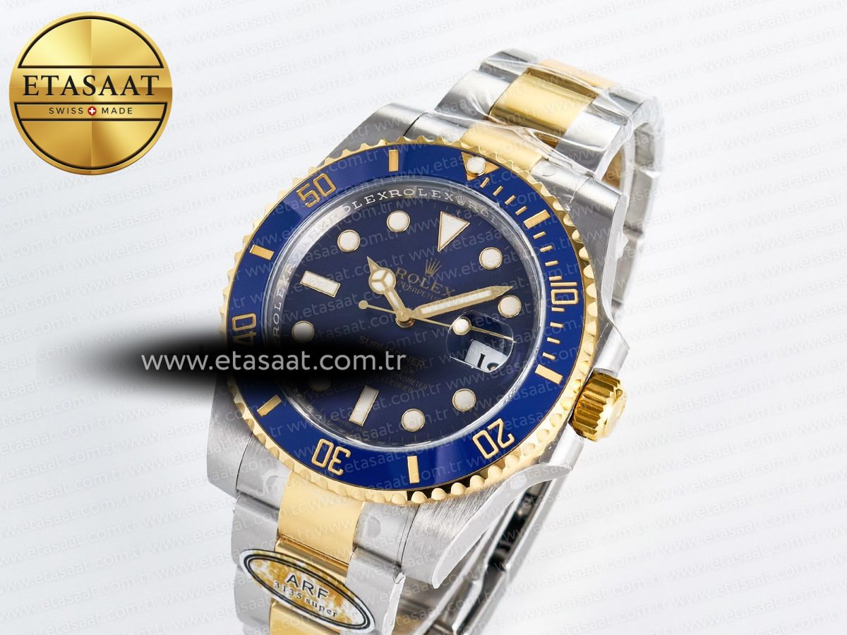 Rolex Submariner 116613 LB Blue Ceramic ARF 1:1 Best Edition 904L SS Case and Bracelet SH3135 - Görsel 2