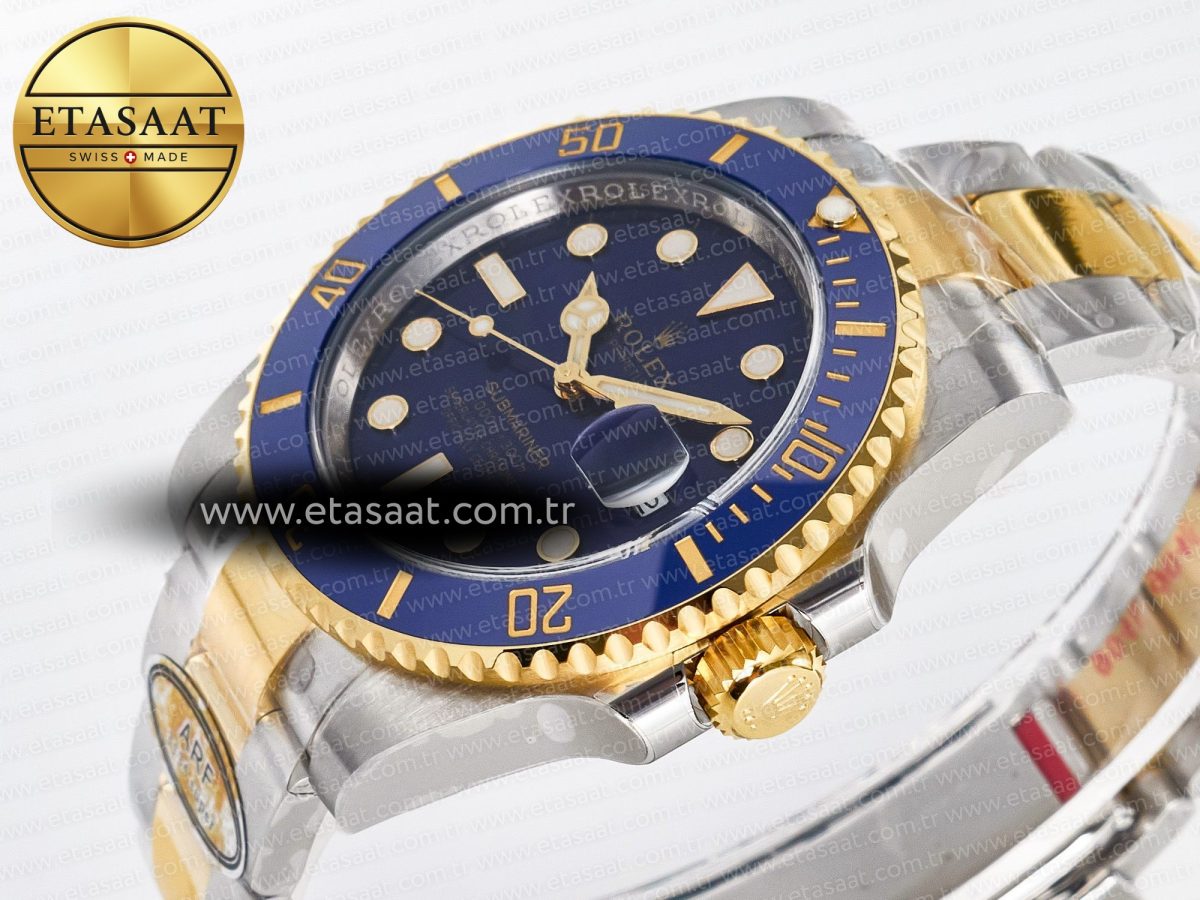Rolex Submariner 116613 LB Blue Ceramic ARF 1:1 Best Edition 904L SS Case and Bracelet SH3135 - Görsel 6