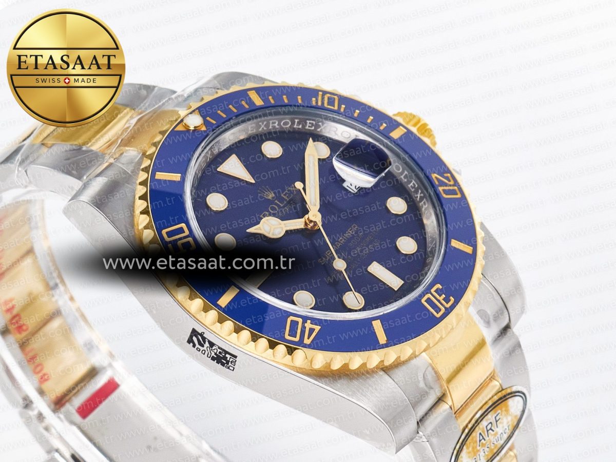 Rolex Submariner 116613 LB Blue Ceramic ARF 1:1 Best Edition 904L SS Case and Bracelet SH3135 - Görsel 7