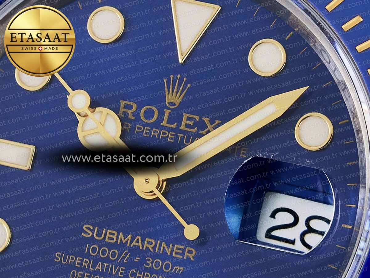Rolex Submariner 116613 LB VSF 1:1 Best Edition Blue Dial Blue Ceramic on SS/YG Bracelet VS3135 - Görsel 11