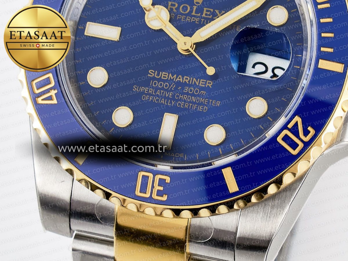 Rolex Submariner 116613 LB VSF 1:1 Best Edition Blue Dial Blue Ceramic on SS/YG Bracelet VS3135 - Görsel 13