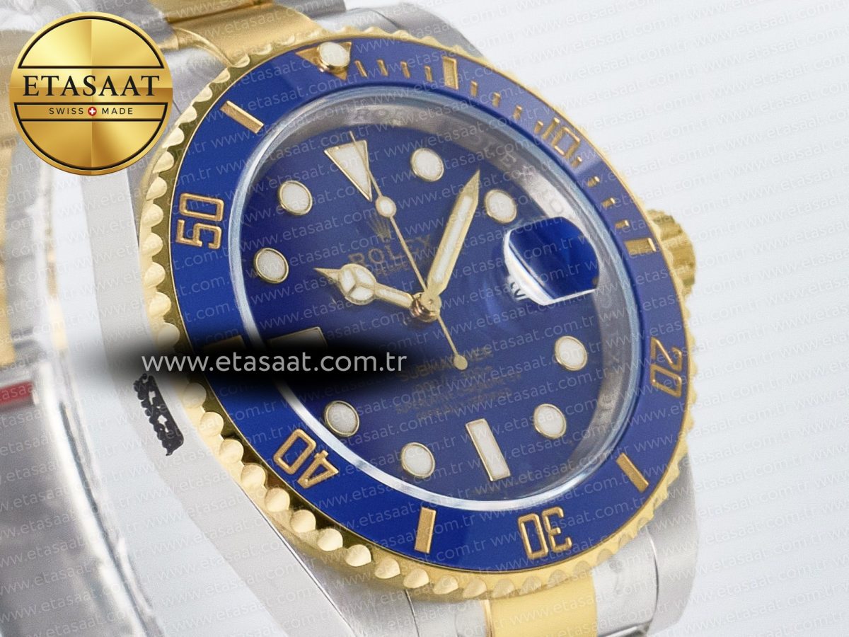 Rolex Submariner 116613 LB VSF 1:1 Best Edition Blue Dial Blue Ceramic on SS/YG Bracelet VS3135 - Görsel 5