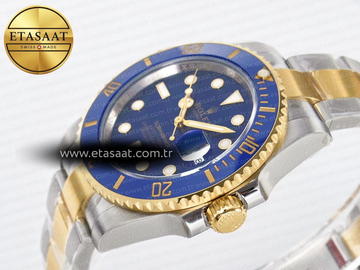 Rolex Submariner 116613 LB VSF 1:1 Best Edition Blue Dial Blue Ceramic on SS/YG Bracelet VS3135 - Görsel 6