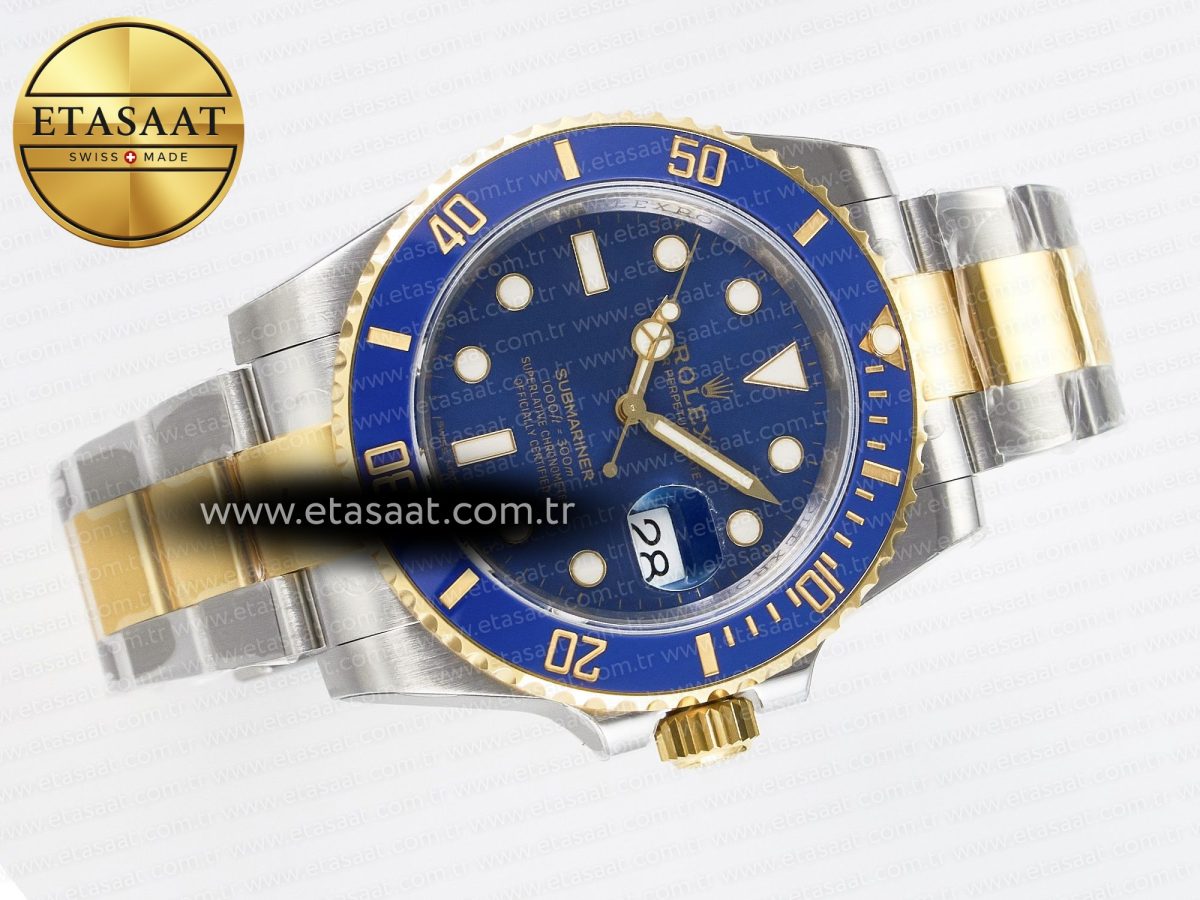 Rolex Submariner 116613 LB VSF 1:1 Best Edition Blue Dial Blue Ceramic on SS/YG Bracelet VS3135 - Görsel 8