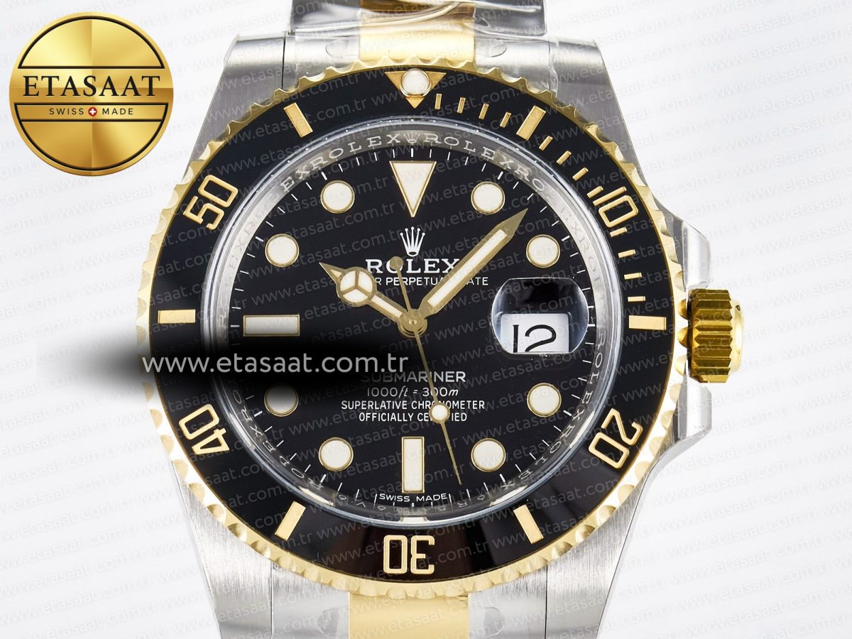 Rolex Submariner 116613 LN Black Ceramic ARF 1:1 Best Edition 904L SS Case and Bracelet SH3135 - Görsel 4