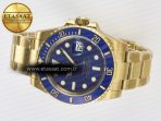 Rolex Submariner 116618 LB Blue Ceramic YG Plated 904L Steel VSF 1:1 Best Edition VS3135 - Görsel 9