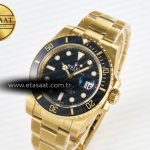 Rolex Submariner 116618 LN Black Ceramic YG Plated 904L Steel VSF 1:1 Best Edition VS3135