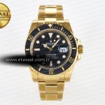 Rolex Submariner 116618 LN Siyah Seramik YG Kaplama VS3135 Eta Saat - Görsel 3 - 1:1 Süper Klon Saat