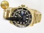 Rolex Submariner 116618 LN Black Ceramic YG Plated 904L Steel VSF 1:1 Best Edition VS3135 - Görsel 9