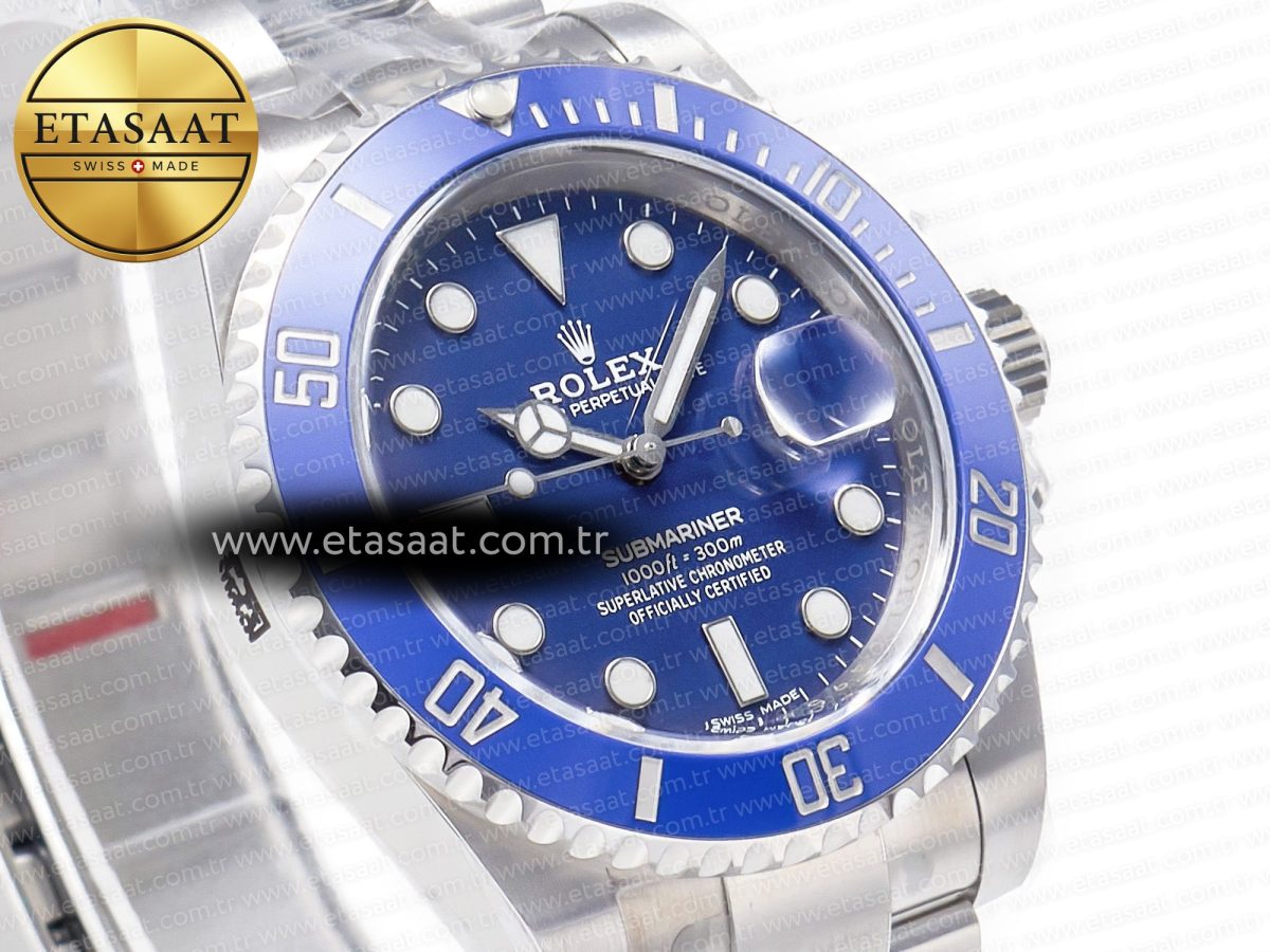 Rolex Submariner 116619 LB Clean Blue Ceramic 904L SS 1:1 BEST Edtion VS3135 - Görsel 4