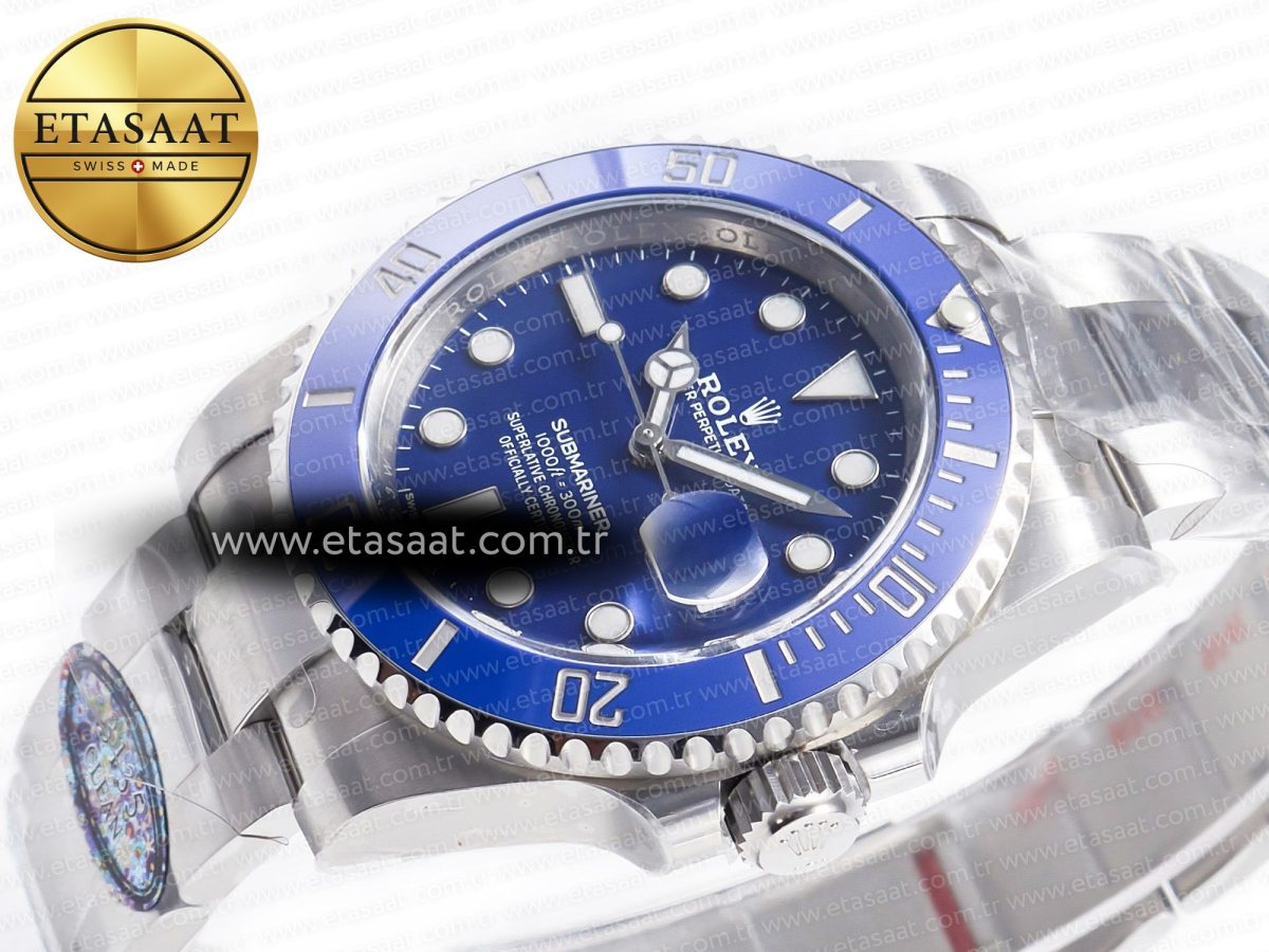 Rolex Submariner 116619 LB Clean Blue Ceramic 904L SS 1:1 BEST Edtion VS3135 - Görsel 6