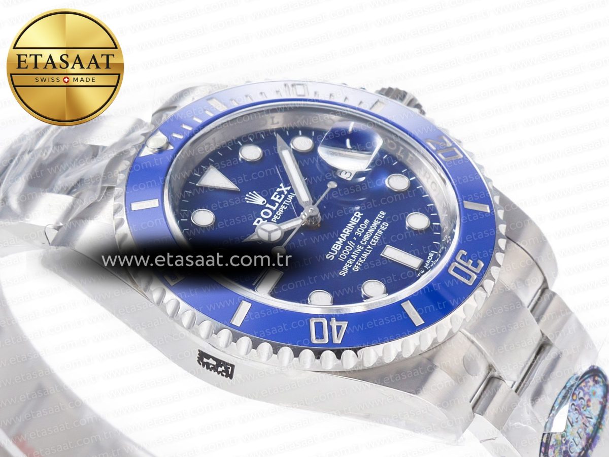 Rolex Submariner 116619 LB Clean Blue Ceramic 904L SS 1:1 BEST Edtion VS3135 - Görsel 7
