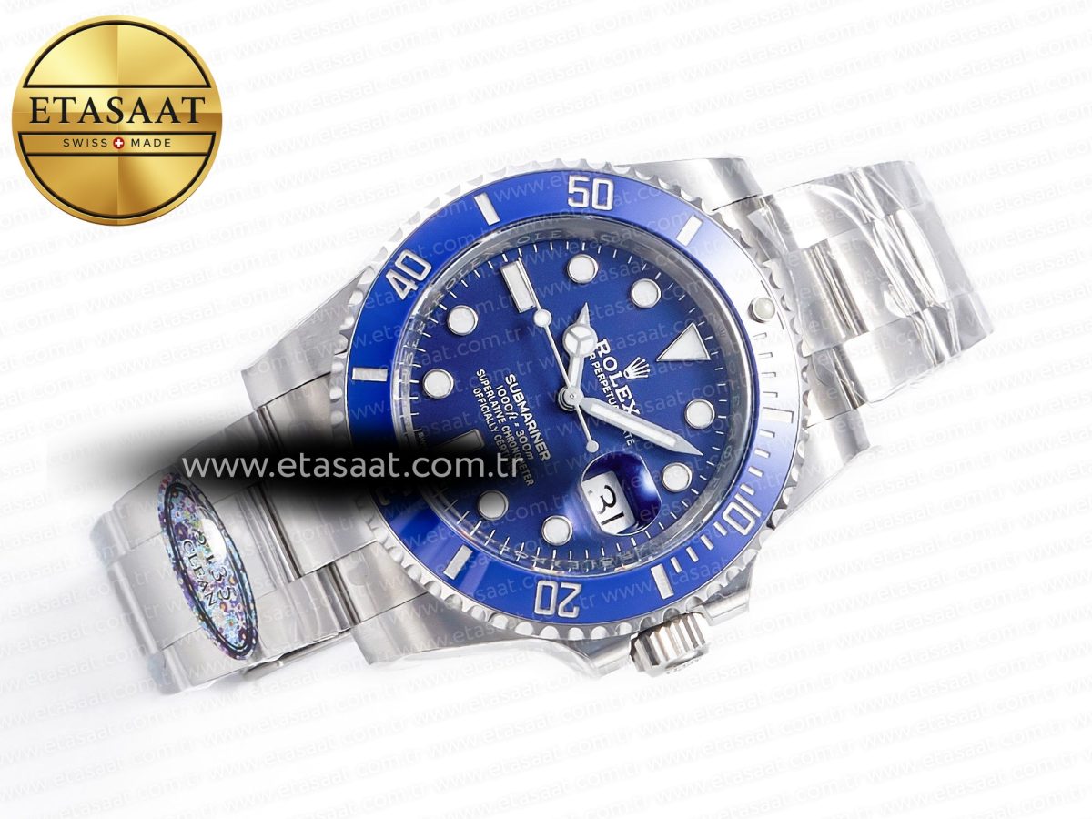 Rolex Submariner 116619 LB Clean Blue Ceramic 904L SS 1:1 BEST Edtion VS3135 - Görsel 8