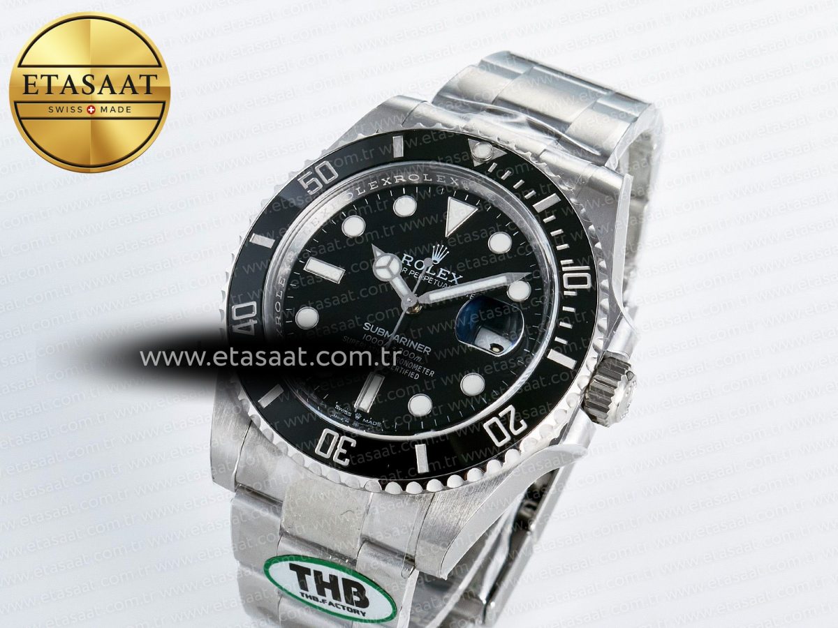 Rolex Submariner 126610 LN 904L SS THBF 1:1 Best Edition Black Dial On 904L SS Bracelet SH3235 - Görsel 1