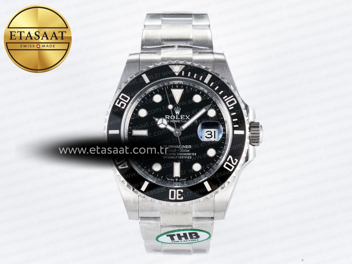 Rolex Submariner 126610 LN 904L SS THBF 1:1 Best Edition Black Dial On 904L SS Bracelet SH3235 - Görsel 3