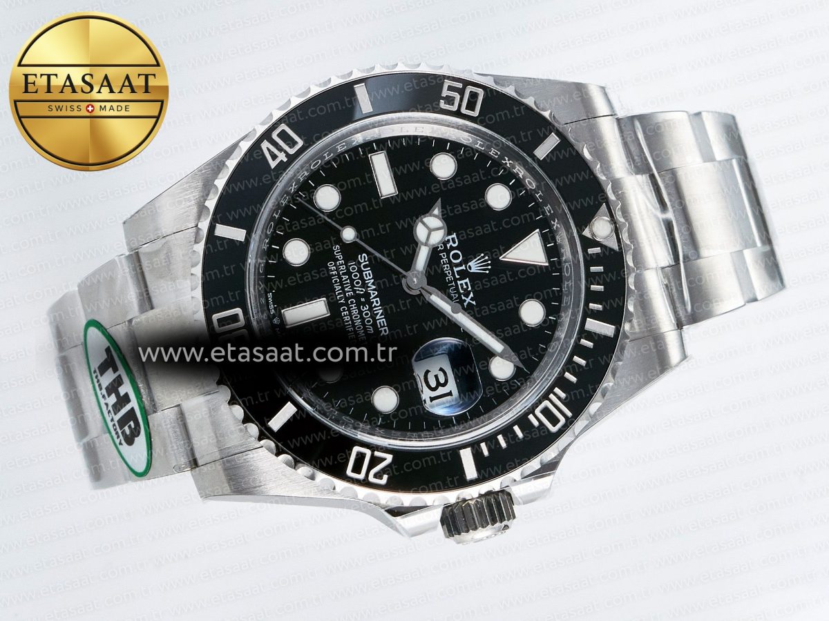 Rolex Submariner 126610 LN 904L SS THBF 1:1 Best Edition Black Dial On 904L SS Bracelet SH3235 - Görsel 8