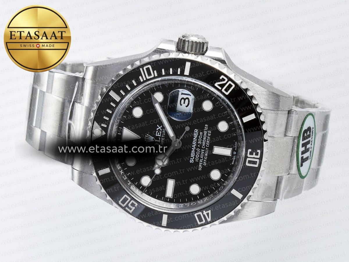 Rolex Submariner 126610 LN 904L SS THBF 1:1 Best Edition Black Dial On 904L SS Bracelet SH3235 - Görsel 9