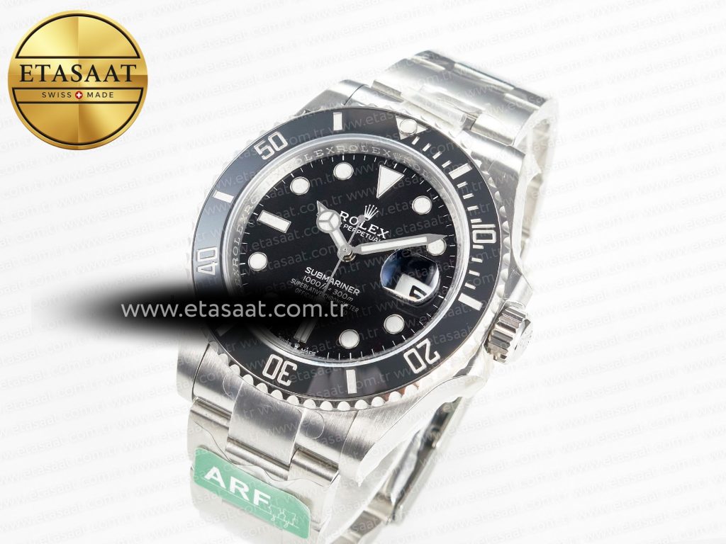 submariner 126610 ln black 904l steel arf 11 best edition on ss bracelet sh32351