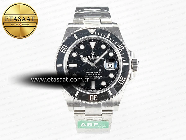 Rolex Submariner 126610 LN Siyah SS Bilezik SH3235 Eta Saat - 1:1 Süper Klon Replika Saat