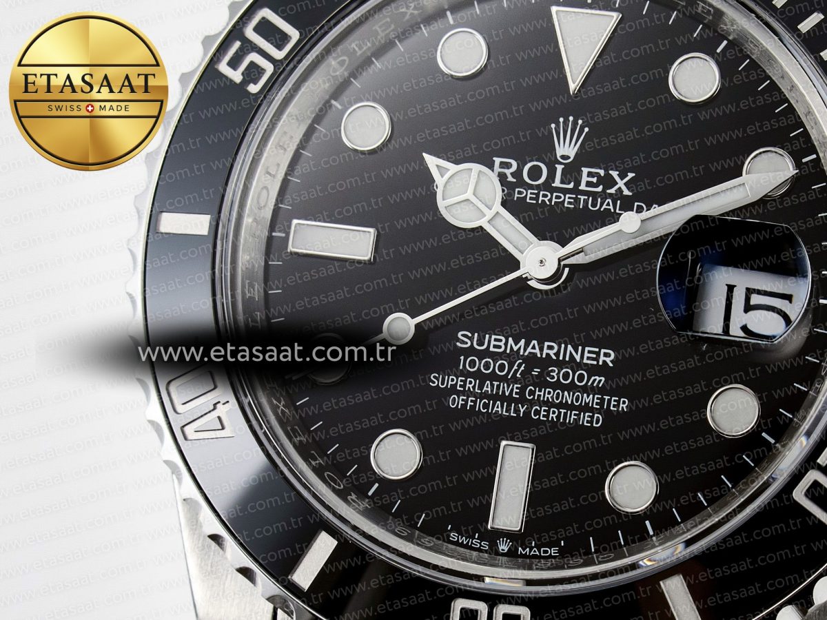 Rolex Submariner 126610 LN Black Ceramic VSF 1:1 Best Edition 904L SS Case and Bracelet VS3235 - Görsel 10