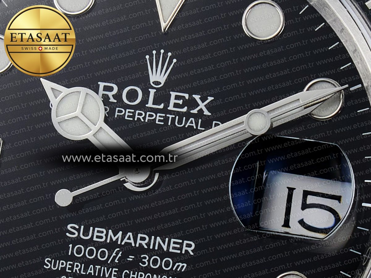 Rolex Submariner 126610 LN Black Ceramic VSF 1:1 Best Edition 904L SS Case and Bracelet VS3235 - Görsel 11