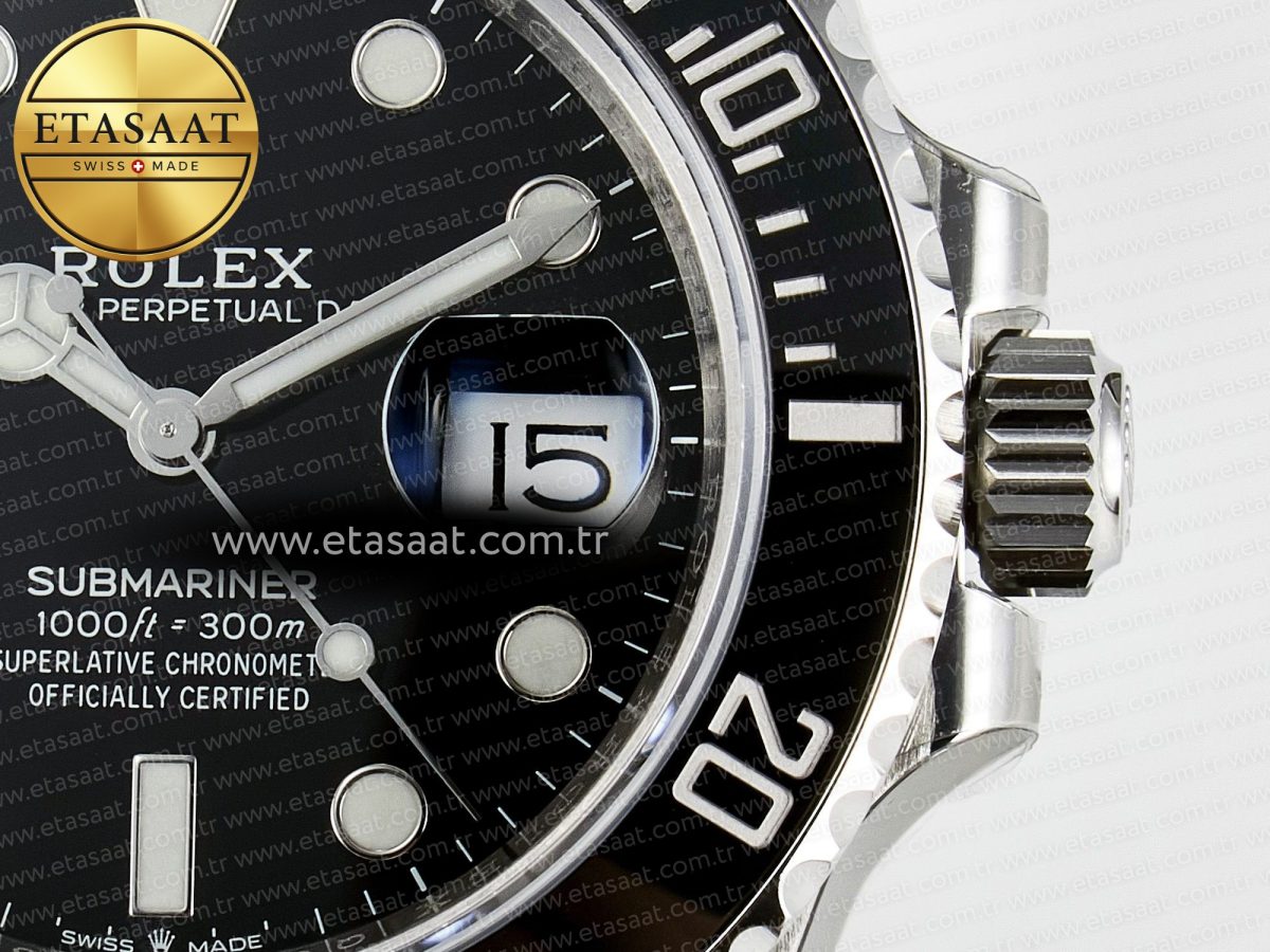 Rolex Submariner 126610 LN Black Ceramic VSF 1:1 Best Edition 904L SS Case and Bracelet VS3235 - Görsel 12