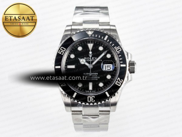 Rolex Submariner 126610 LN Siyah Seramik VSF VS3235 Eta Saat - 1:1 Süper Klon Replika Saat